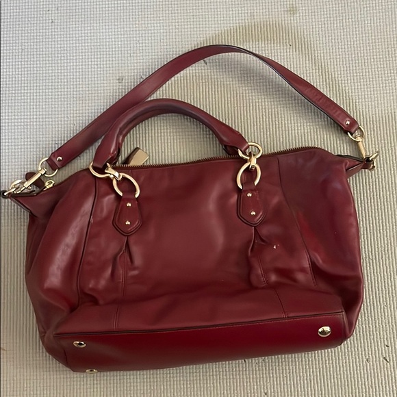 Coach Red Satchel Bag - Picture 5 of 7